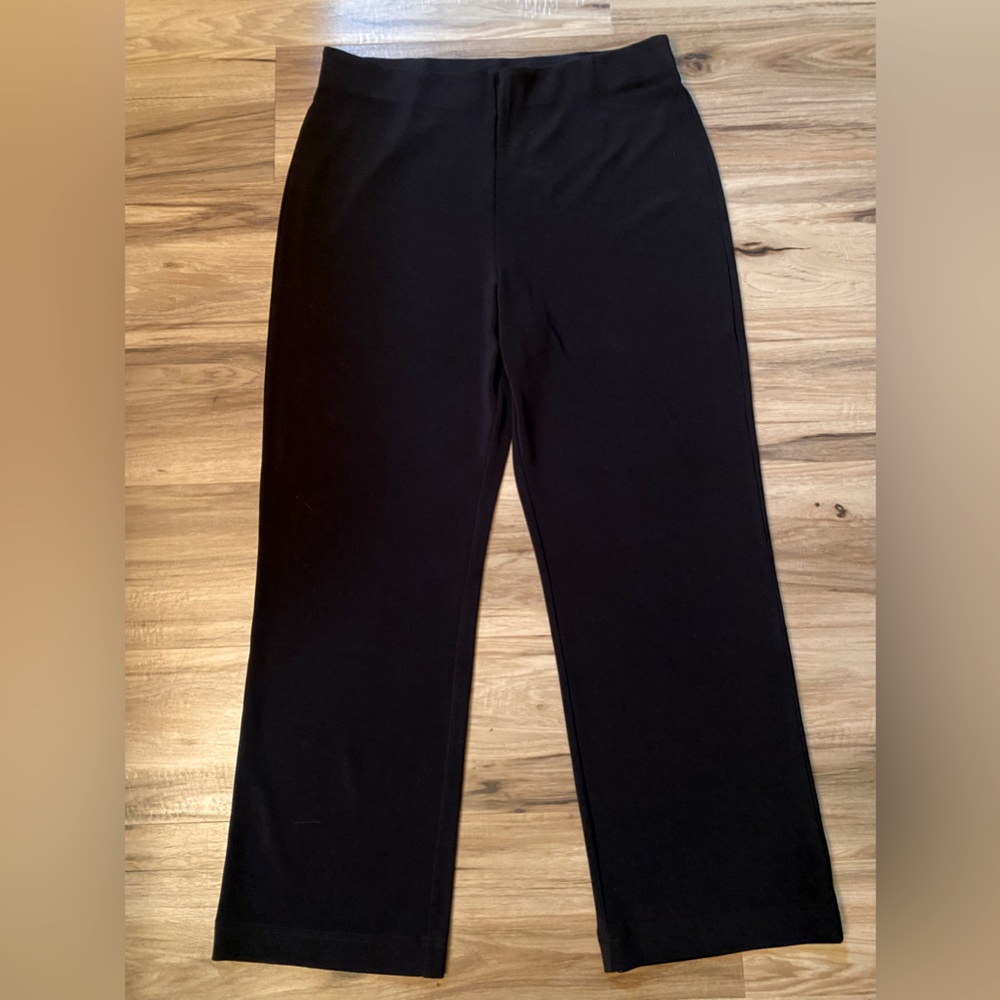 Boston Proper Black Wide Leg Pants- Size Large Short- Excellent condition!